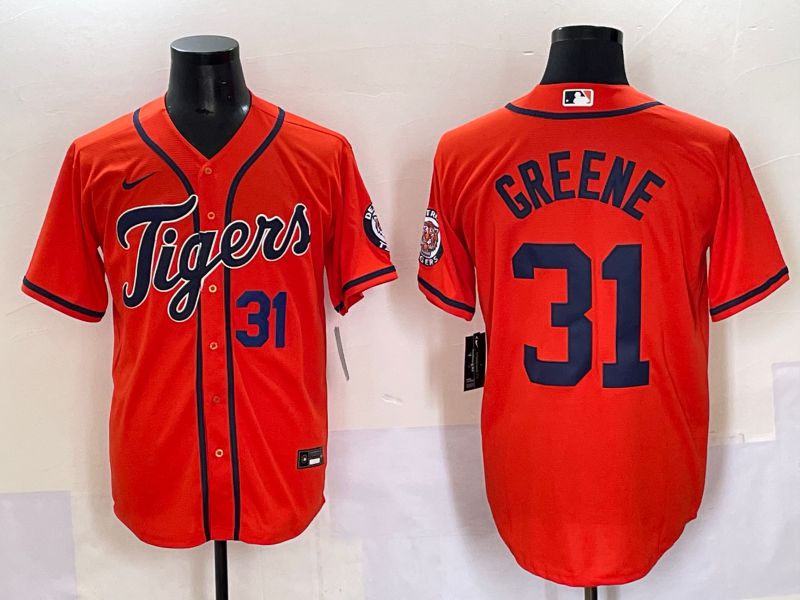 Men 2025 Detroit Tigers #31 Greene Orange Game Nike MLB Jersey style 4->detroit tigers->MLB Jersey